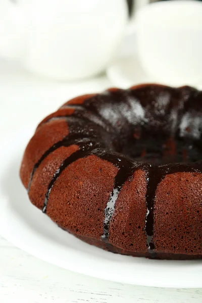 Delicioso pastel de chocolate —  Fotos de Stock