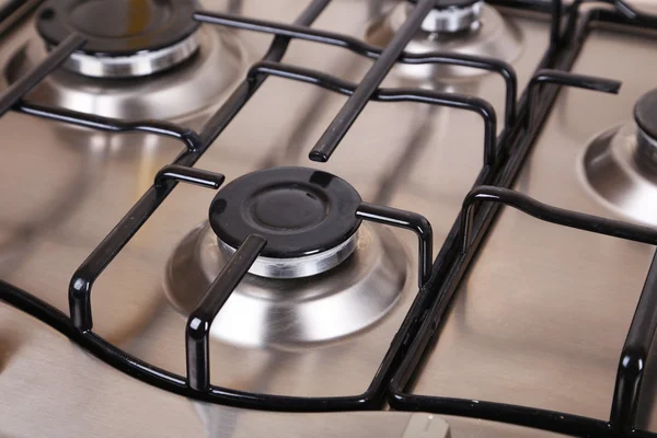 Closeup gas stove — Stock Photo, Image