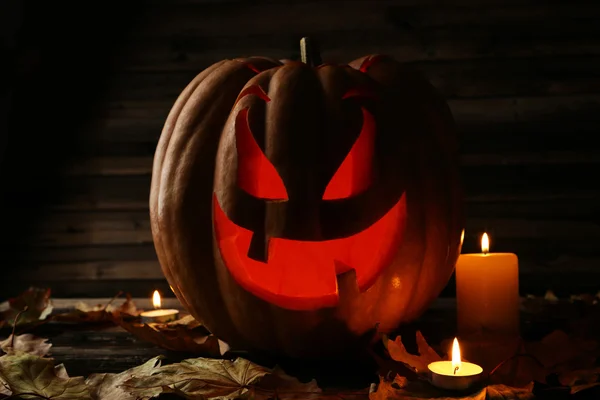 Halloween calabaza de miedo — Foto de Stock