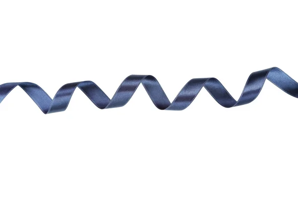 Blue ribbon on white — Stock Photo, Image