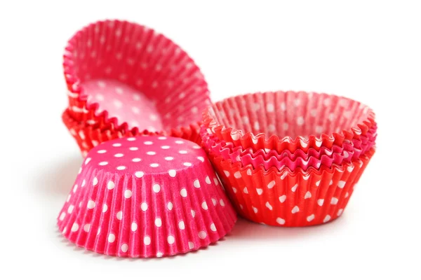 Boş renkli cupcake durumlarda