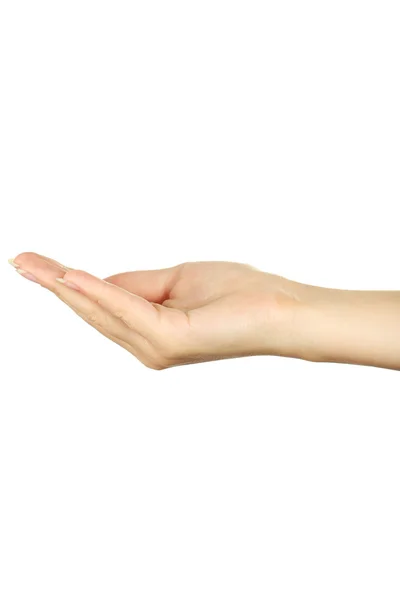 Hand sign on white — Stock Photo, Image