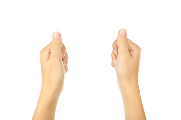Vrouw handen geïsoleerd — Stockfoto
