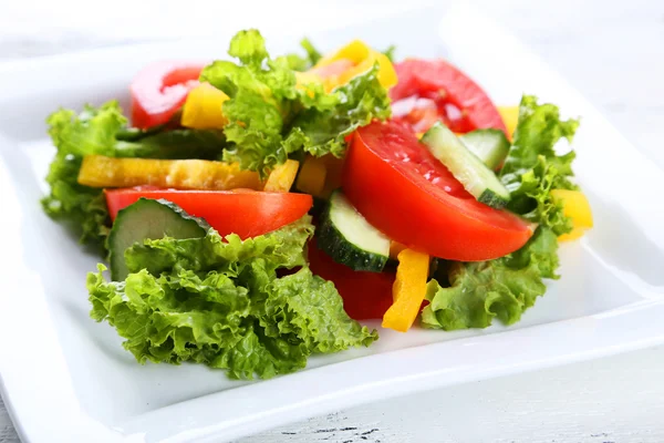 Salada vegetal fresca em chapa — Fotografia de Stock