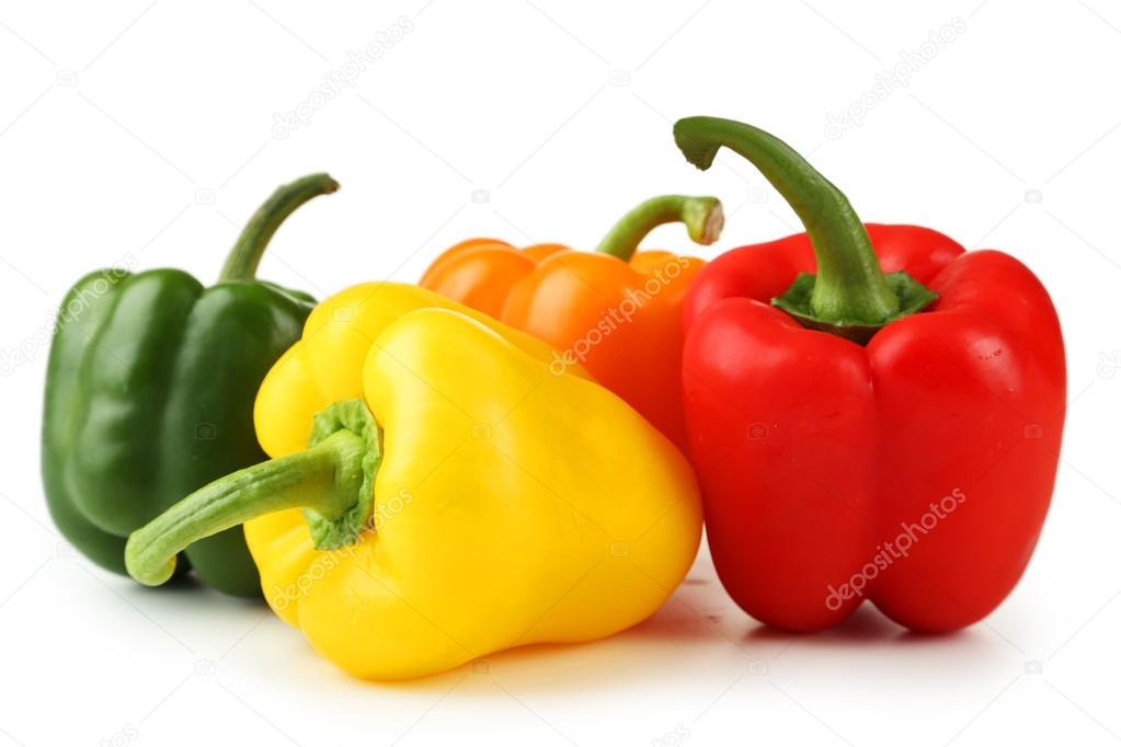 Four fresh peppers