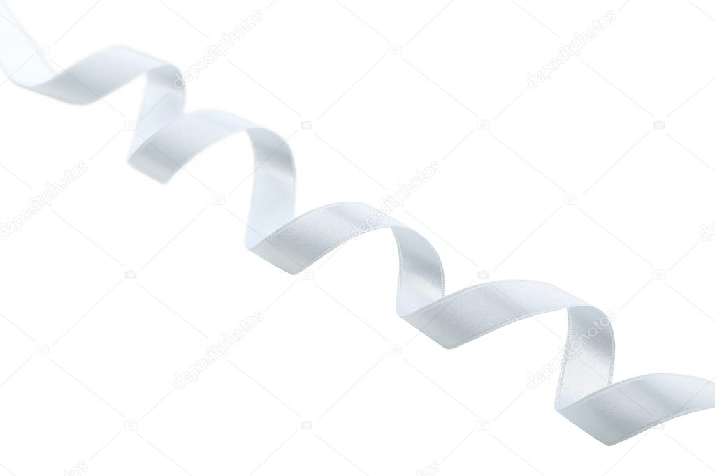 White ribbon on white background Stock Photo by ©5seconds 63091335