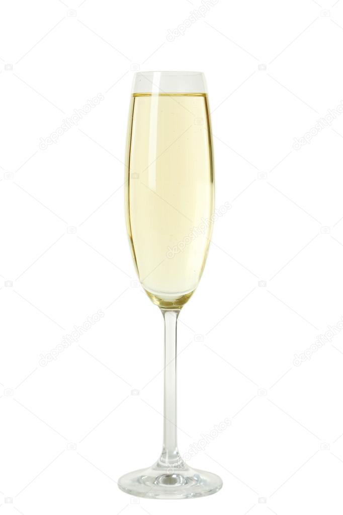 One glass of champagne