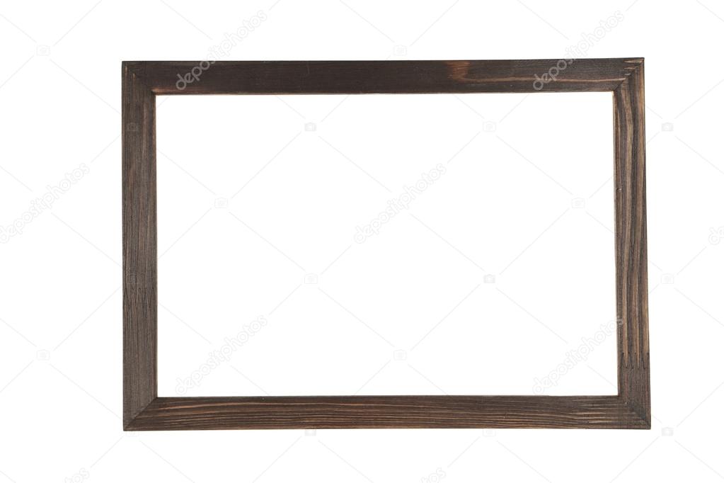 Brown wood frame