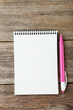 Defter ve pembe kalem