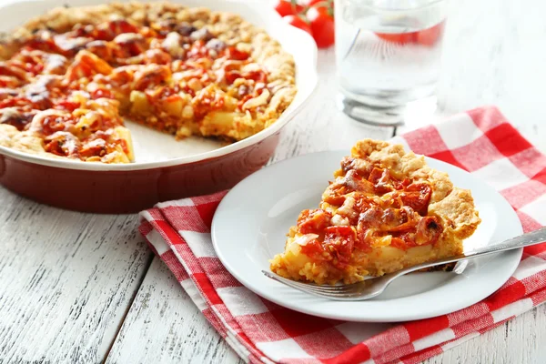 Fresh tomato pie — Stock Photo, Image