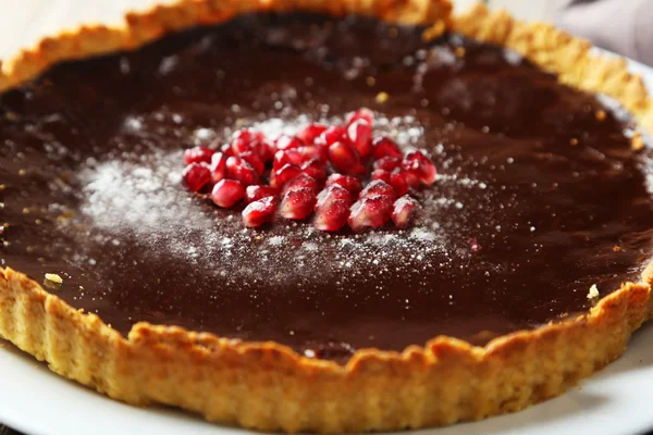 Crostata al cioccolato fatta in casa — Foto Stock