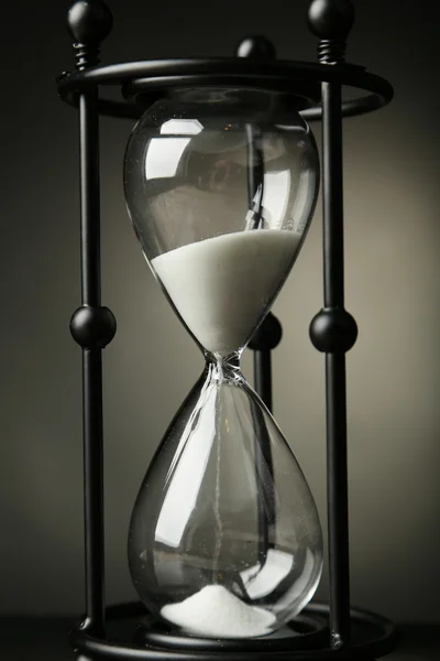 Vintage black hourglass — Stock Photo, Image