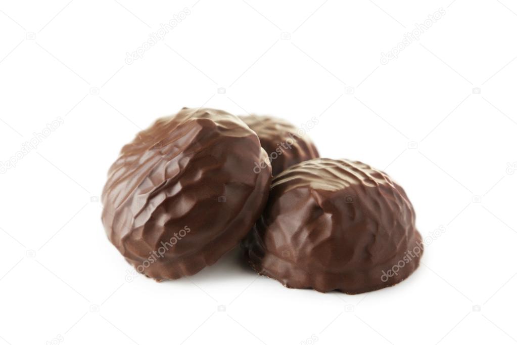 Tasty zephyr in chocolate