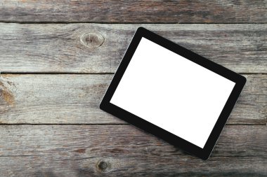 tablet bilgisayar ile beyaz ekran