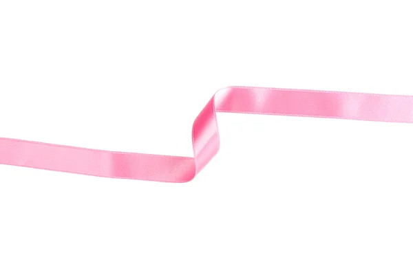 Рожевою стрічкою, ізольовані — стокове фото
