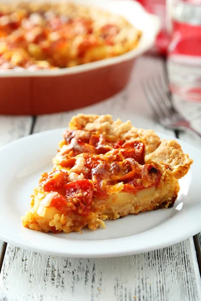 Torta de tomate fresco — Fotografia de Stock