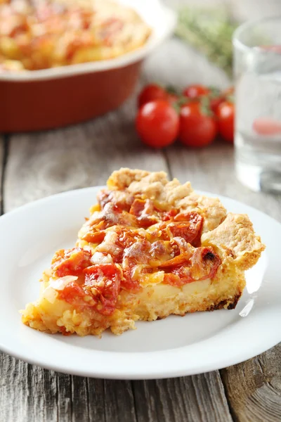 Torta de tomate fresco — Fotografia de Stock
