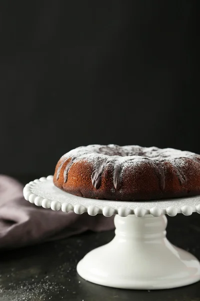 초콜릿 bundt 케이크 — 스톡 사진