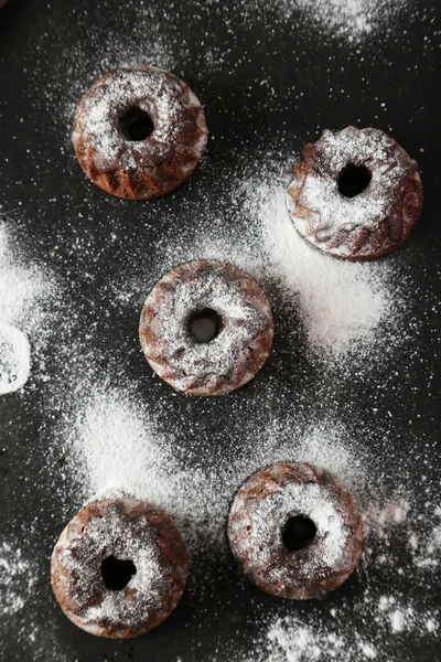 Bolos de chocolate bundt — Fotografia de Stock