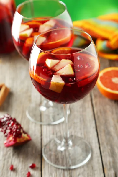 Glasses of sandria for party — Stock Photo, Image