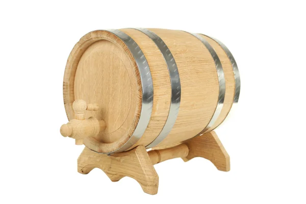 Wooden barrel isolated — Stock Photo, Image
