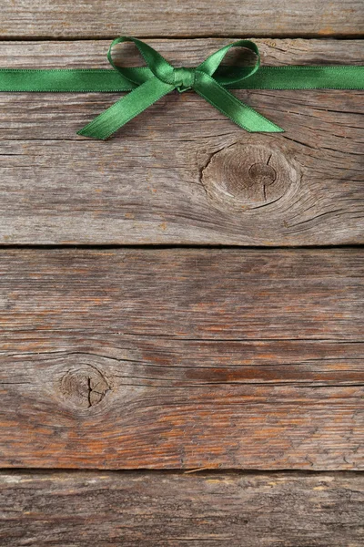 Nastro verde con fiocco — Foto Stock