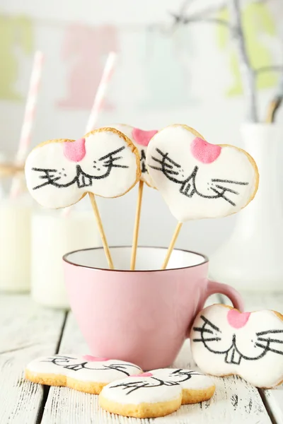 Easter cookies in cup — Stock Photo, Image