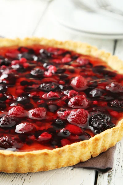 Friss bogyó tart a lemez — Stock Fotó