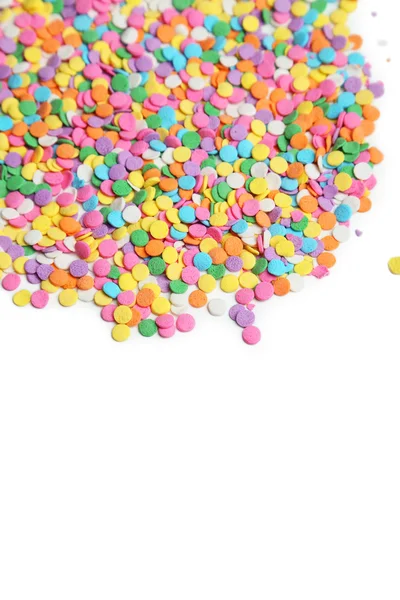 Renkli sprinkles izole — Stok fotoğraf