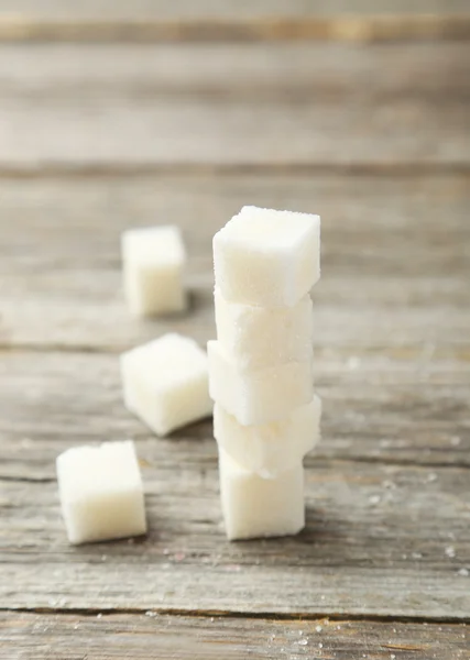 Pile of sugar cubes — Stock Photo, Image