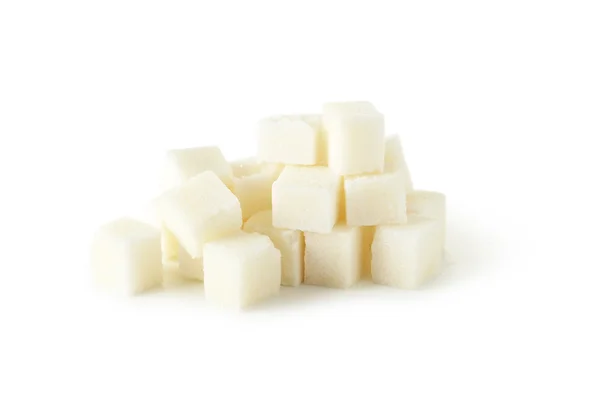 Pile of sugar cubes — Stock Photo, Image