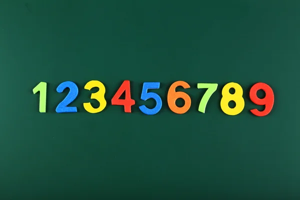 Números coloridos de escuela — Foto de Stock