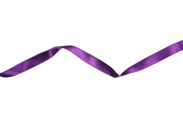 紫色装饰丝带 — 图库照片