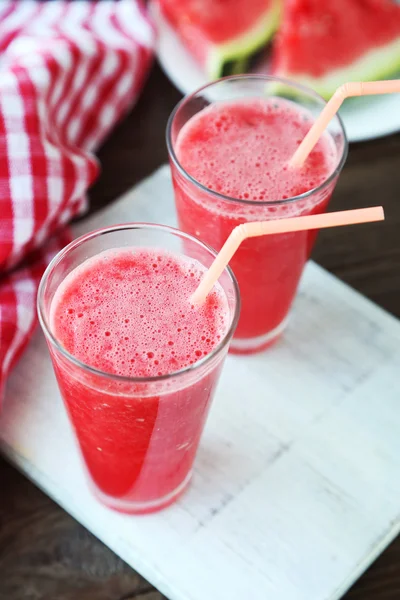 Smoothies de melancia fresca — Fotografia de Stock