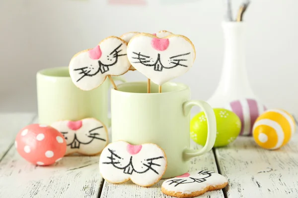 Easter cookies in cup — Stock Photo, Image