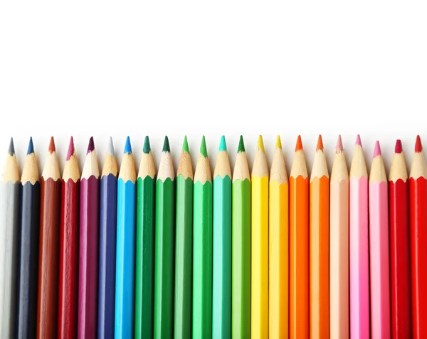 Colour wooden pencils Stock Photo