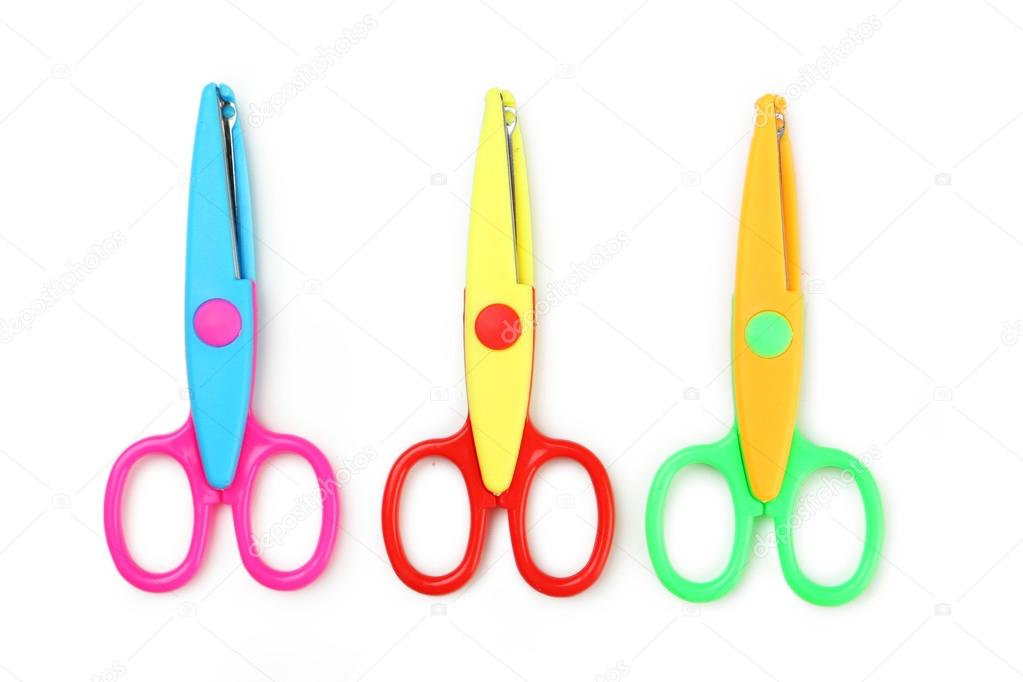 Figured colorful scissors
