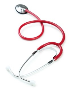 Tıbbi kırmızı stetoskop