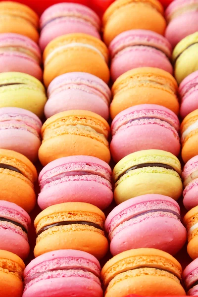 Színes macarons háttér — Stock Fotó