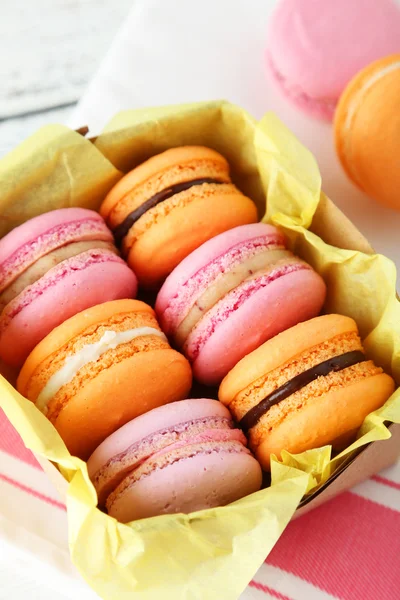 Francia színes macarons — Stock Fotó