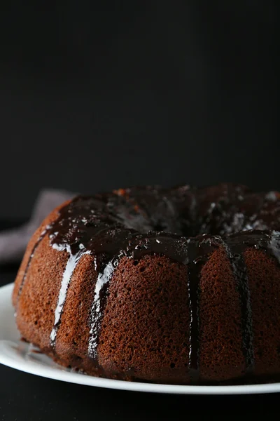 Bolo de chocolate Bundt — Fotografia de Stock