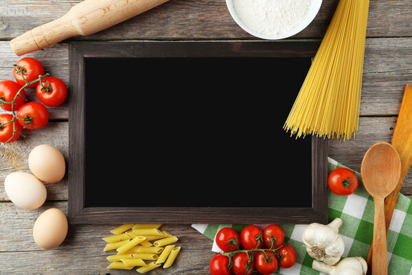 Black chalkboard for menu