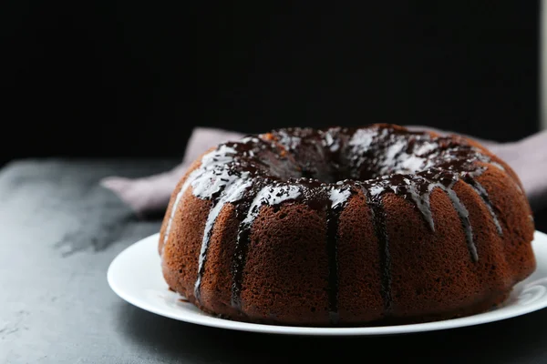 Chocolade bundt cake — Stockfoto