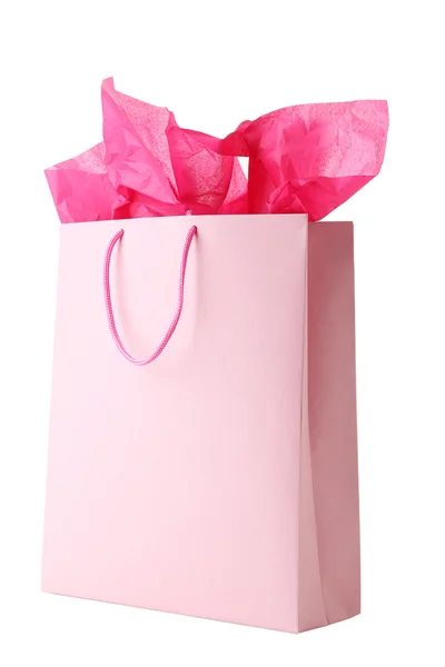 Pink shopping bag — Stock Photo, Image