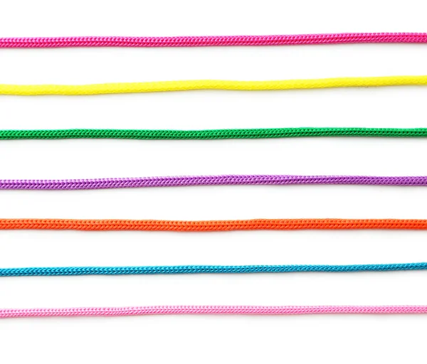 Цветные веревки — стоковое фото
