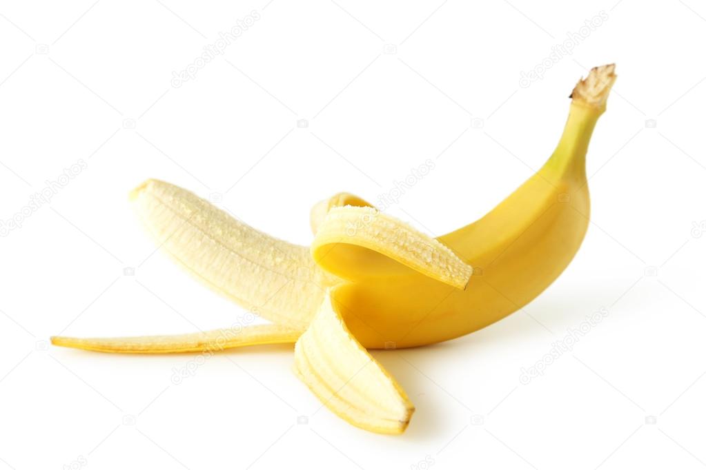 Open ripe banana