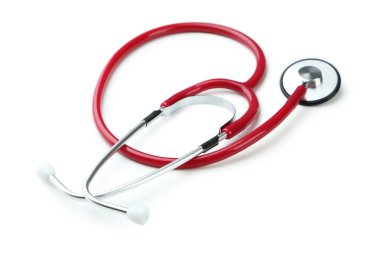 Kırmızı sağlık stetoskop