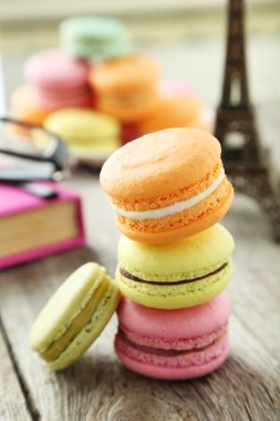 Fransız renkli macarons