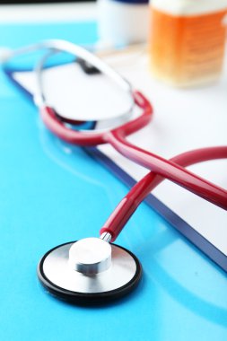 Notlar için tablet ile stetoskop