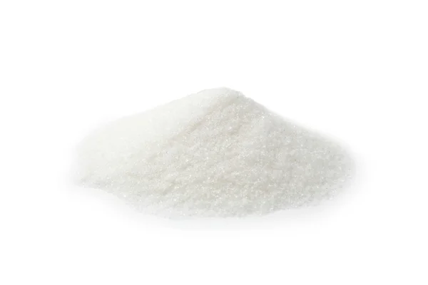 Sugar on white background — Stock Photo, Image